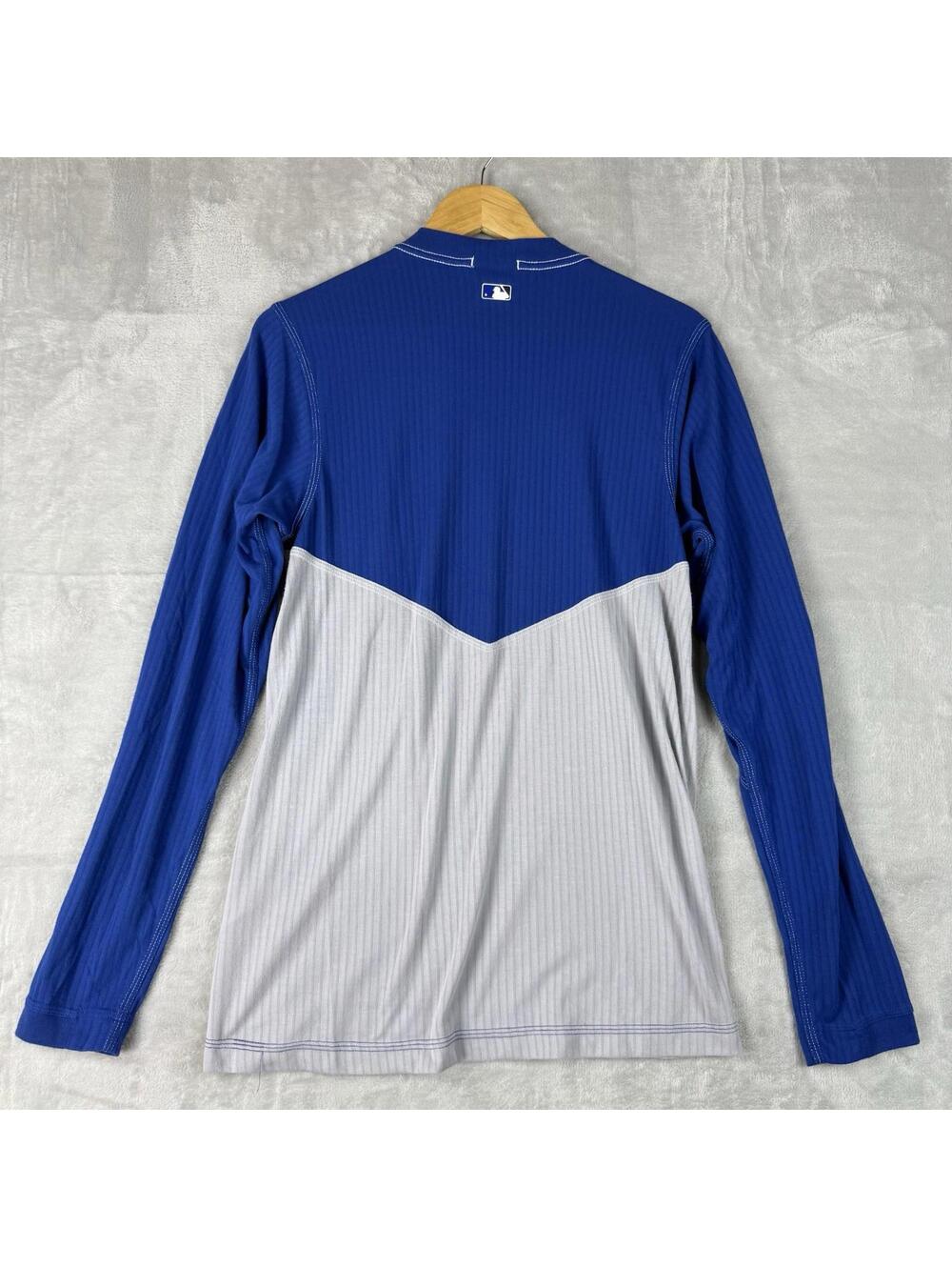 Nike Baseball Toronto Blue Jays Long Sleeve Shirt MLB Grey Blue Size M Athletic - Picture 2 of 9